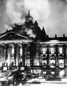 The Reichstag Fire, one of several signs of the times for today