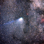 Comet Halley, one of two comets to herald the Global Flood