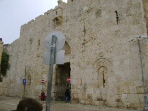 Zion Gate of Jerusalem